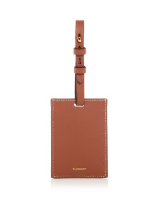 VIP【送料関税込】BURBERRY CHECK MOTIF LEATHER LUGGAGE TAG Burberry House-check Leather Luggage Tag | Brown | FARFETCH