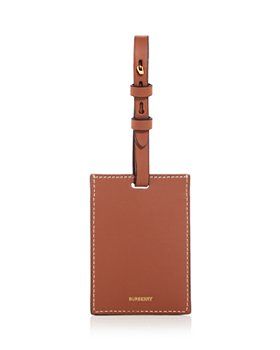 Burberry - Vintage Check Leather Luggage Tag