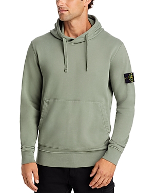 Stone Island Pullover Hoodie In Sage