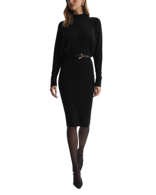 Mock neck bodycon dress long sleeve hotsell