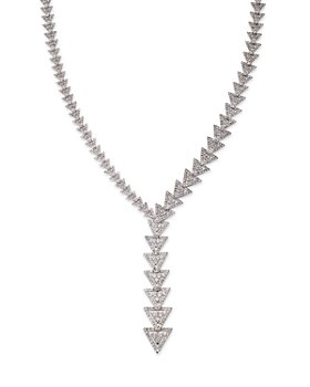 Bloomingdale's - Diamond Triangle Lariat Necklace in 14K White Gold, 10.0 ct. t.w.