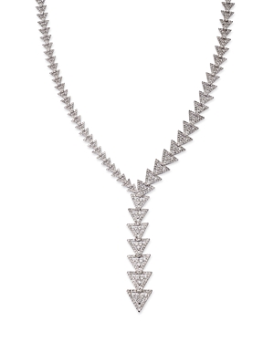 Bloomingdale's Diamond Triangle Lariat Necklace in 14K White Gold, 10.0 ct. t.w.