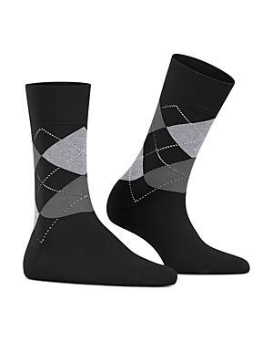 Falke Sensitive Argyle Socks In Black