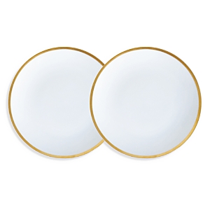 Twig New York Golden Edge 6 Canape Bread Plate, Set of 2