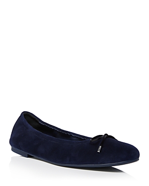 Stuart Weitzman Women's Bardot Bow Ballet Flats In Nice Blue