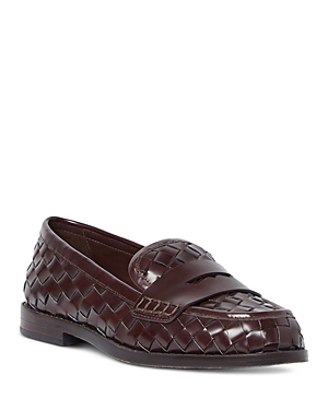 Shop Loeffler Randall Women's Rachel Slip On Woven Loafer Flats In Espresso