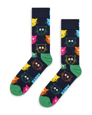 Mixed Cats Crew Socks Gift Set, Pack of 3