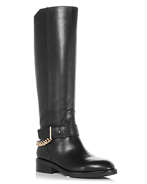 Aqua Women's Riley Buckled Riding Boots - 100% Exclusive In Black Leather