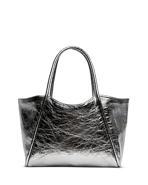 Liselle Kiss Joyce Large Tote In Gunmetal/silver