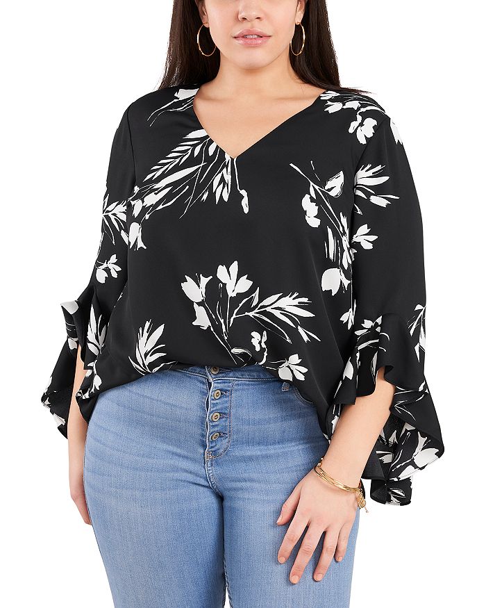 Bloomingdale's plus sales size tops