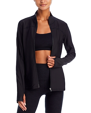 Aqua Mesh Panel Zip Jacket - 100% Exclusive In Black