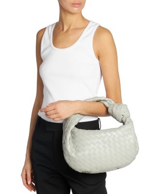 Bottega Veneta Teen Jodie Intrecciato Leather Top Handle Bag