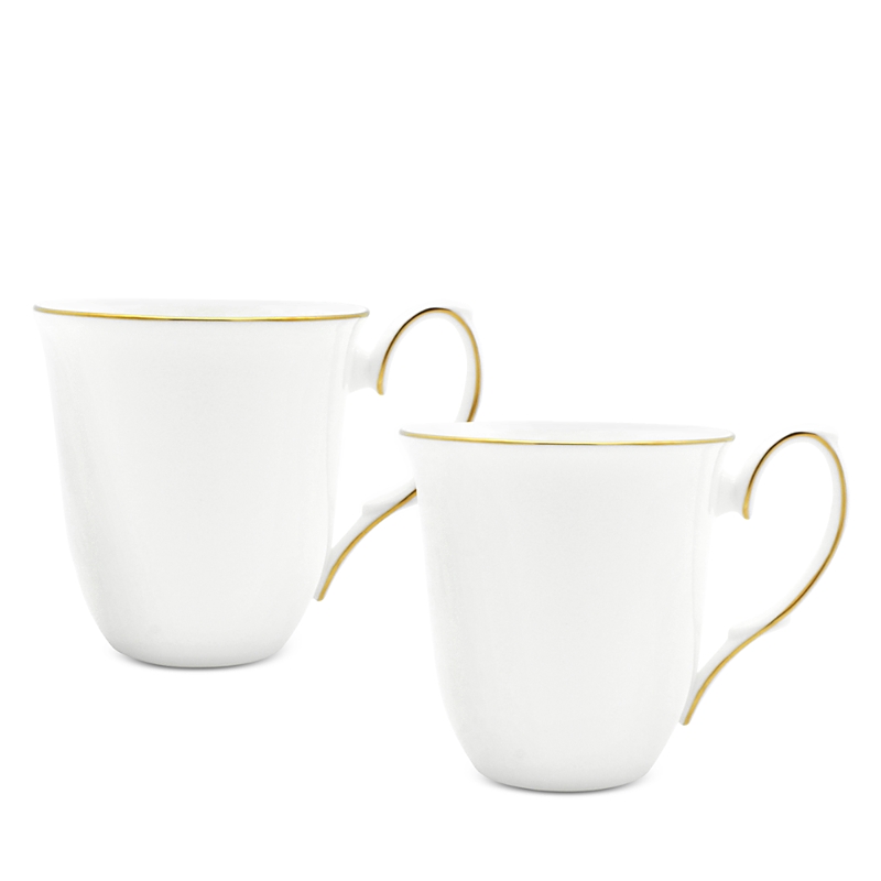 Prouna Amelie Brushed Gold Mug, Set Of 2 In Gold