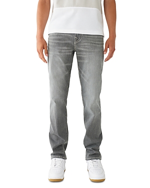 Shop True Religion Ricky Straight Fit Jeans In Chalk Gre