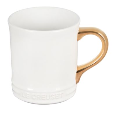 Metallic Handle Stoneware Mug