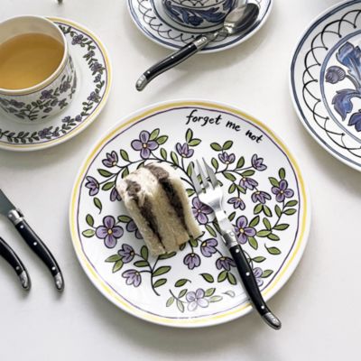 Molly Hatch Forget Me Not Salad/Dessert Plate