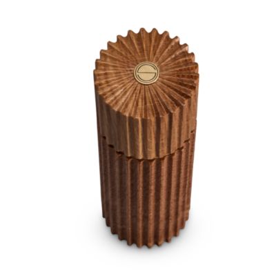 Hand Carved Ribbed Salt and Pepper Mills