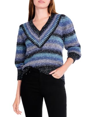 NIC+ZOE   Falling Stripes Vital Sweater main image 1