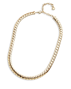 Shop Baublebar Scottie Curb Link Collar Necklace, 16-19 In Gold
