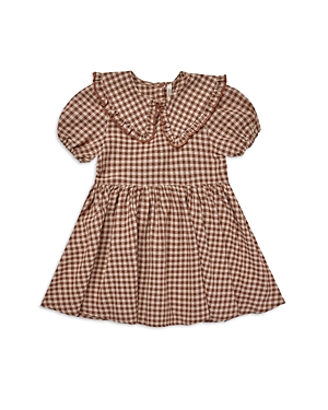 Rylee + Cru Girls' Camille Gingham Dress - Little Kid In Brown