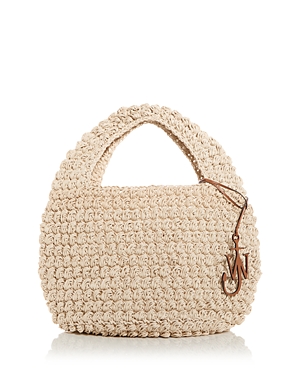 Jw Anderson Large Popcorn Basket Woven Tote In Gold