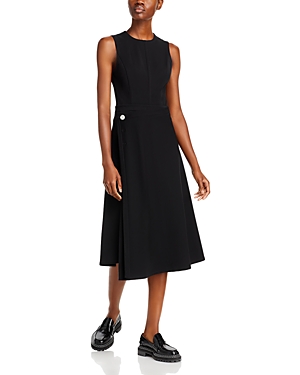 Shop Proenza Schouler White Label Ivy Wrap Skirt Dress In Black