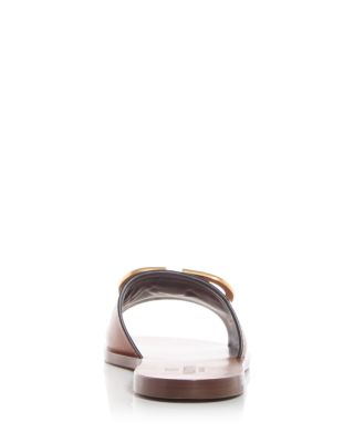 Valentino Garavani Women's V Logo Slide Sandals | Bloomingdale's
