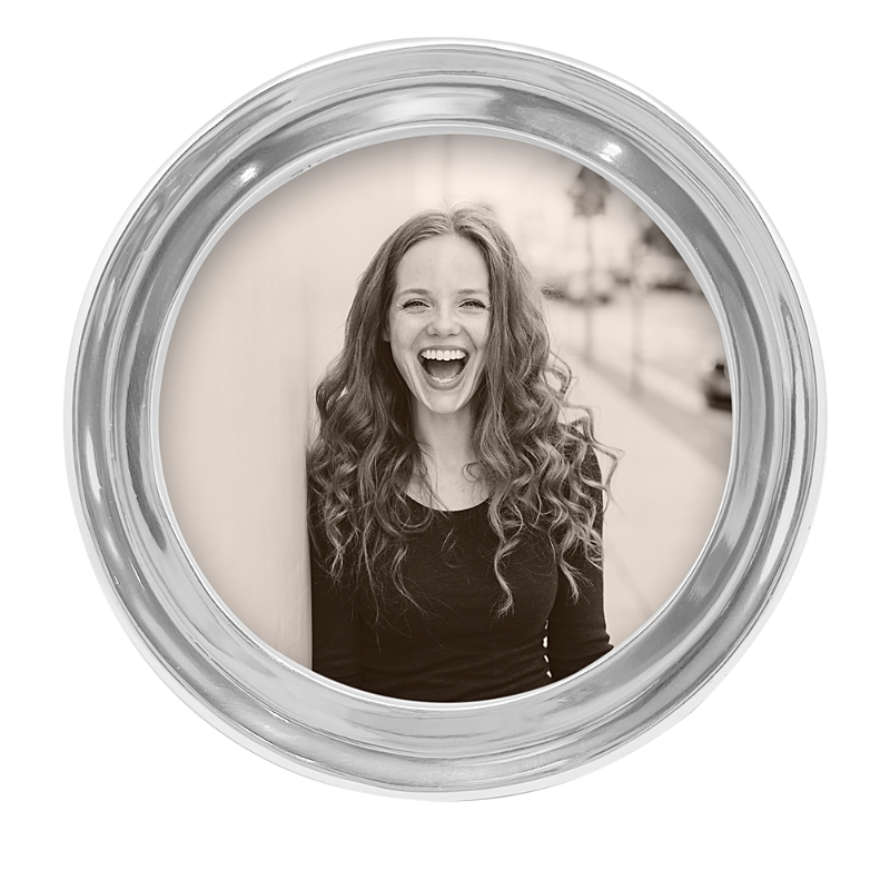 Mariposa Signature Round Frame In Aluminum