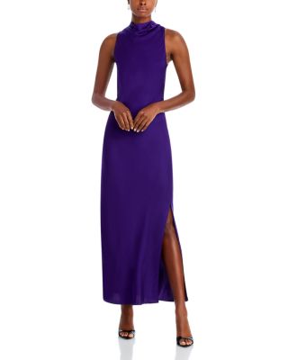 petal and pup deana stripe halter dress Eden Maxi Dress - Black Floral main image 0