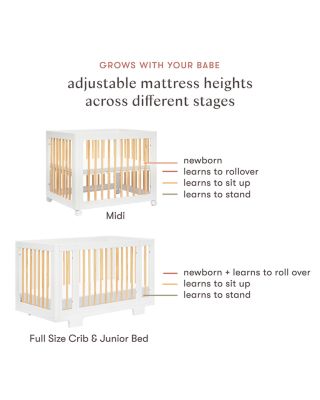 Yuzu 8 in 1 Convertible Crib with All Stages Conversion Kits