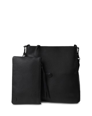 Iconic Slim Messenger Leather Crossbody Bag