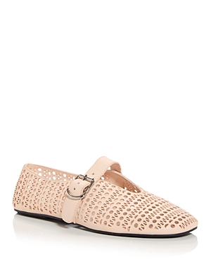 Jeffrey Campbell Women's Shelly Laser Cut Flats In Natural