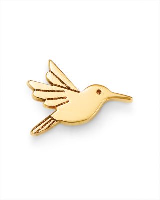 Zoë Chicco - 14K Yellow Gold Itty Bitty Symbols Hummingbird Single Stud Earring