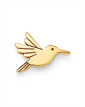 Zoe Chicco 14K Yellow Gold Itty Bitty Symbols Hummingbird Single Stud Earring