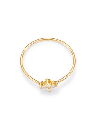 14K Yellow Gold Prong Diamonds Diamond Flower Ring