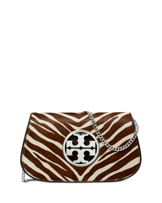 Tory Burch Reva Zebra Print Convertible Clutch | Bloomingdale's