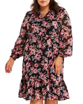 Estelle Plus - Woodland Ruffled Dress