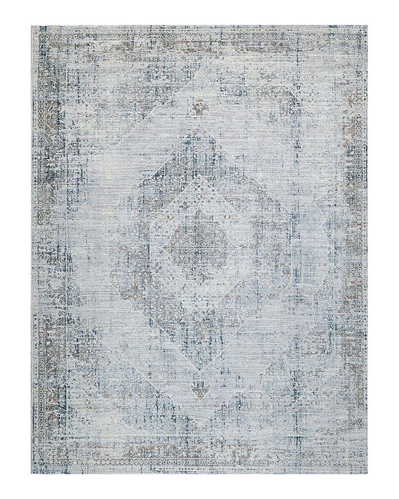 The Met X Exquisite Rugs Vintage Looms Vtl-71 Area Rug, 4' X 6' In Beige/blue