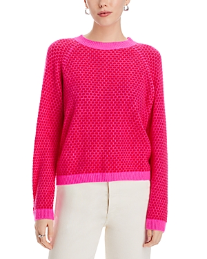 Honeycomb Crewneck Cashmere Sweater