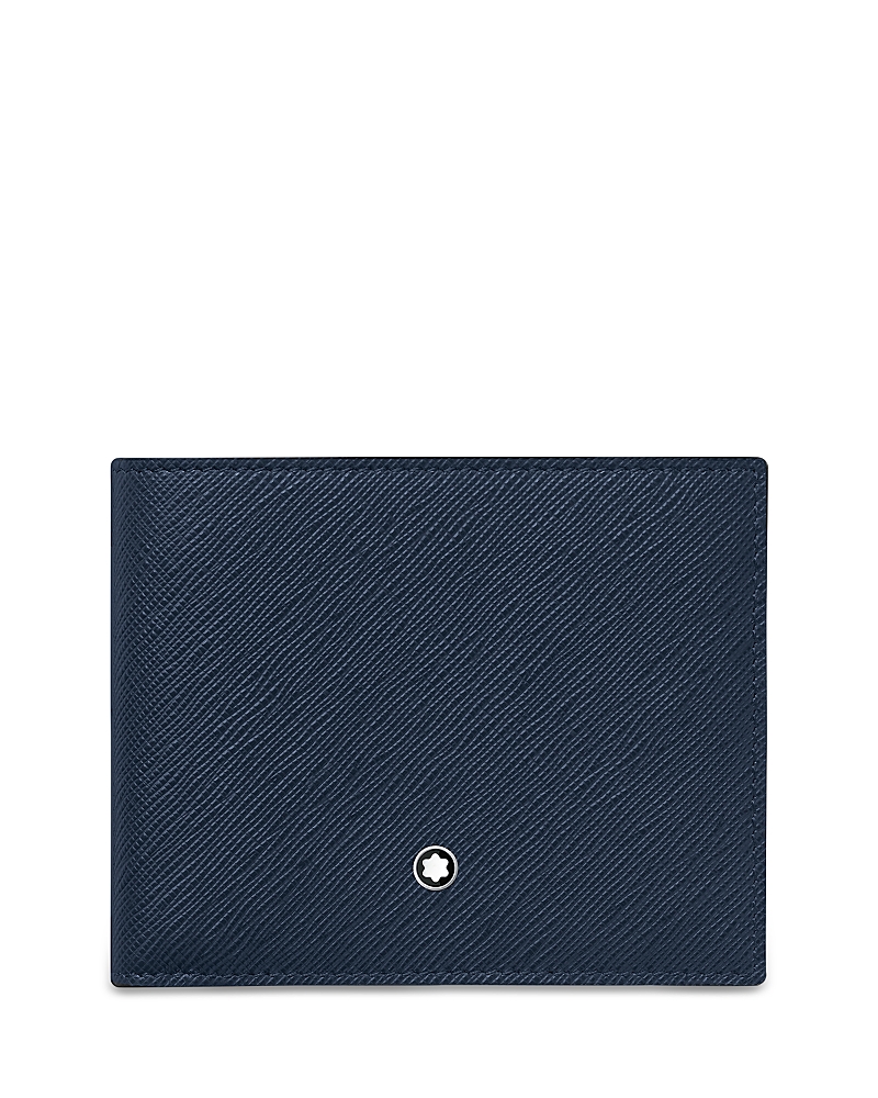 Montblanc Sartorial Leather Wallet In Blue