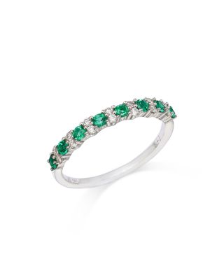 Bloomingdale's Fine Collection Precious Stone & Diamond Band in 14K White Gold