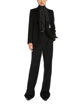【送料&関税込】Max Mara avio Pants Avio high-rise silk satin wide-leg pants in purple - Max