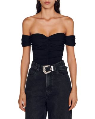Sandro - Agittaire Off-the-Shoulder Bodysuit