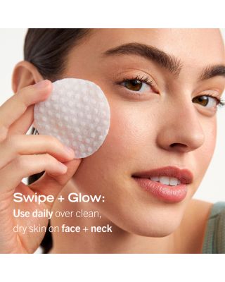 Facial Radiance Pads with Glycolic &amp; Lactic Acids Exfoliating Pads with AHA