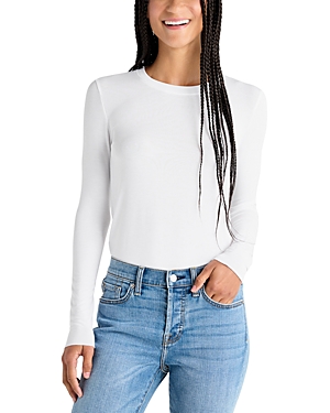 Shop Splendid Long Sleeve Tee In White