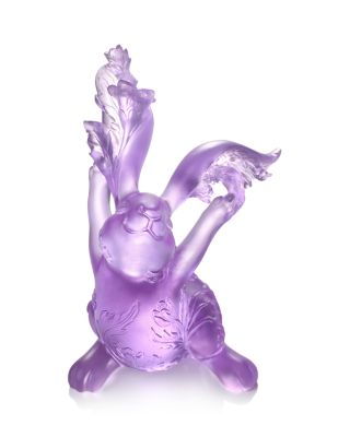 Spring Breeze Felicitous Rabbit Crystal Figure