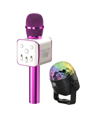 Party2-Go Karaoke Mic Disco Ball Combo - Ages 6+