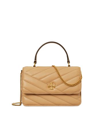 Tory Burch Kira Chevron Mini Top Handle Chain Wallet | Bloomingdale's