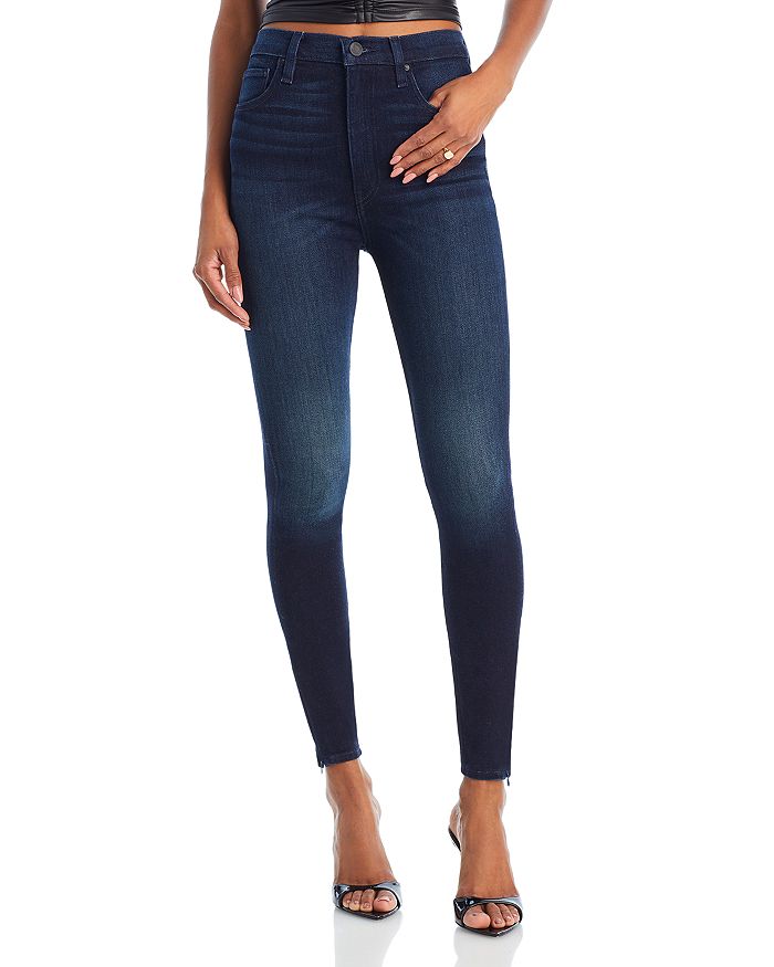 Hudson Centerfold High Rise Skinny Jeans in Tourmaline | Bloomingdale's