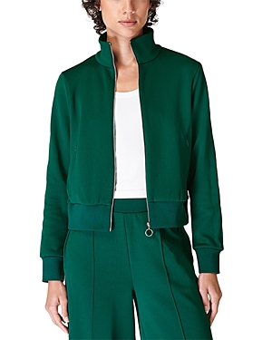 Sweaty Betty Retro Tricot Zip Up Jacket In Retro Green